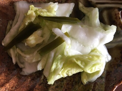 白菜と昆布の漬物